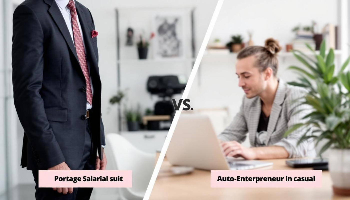 Comparaison entre le portage salarial et le statut d'auto-entrepreneur